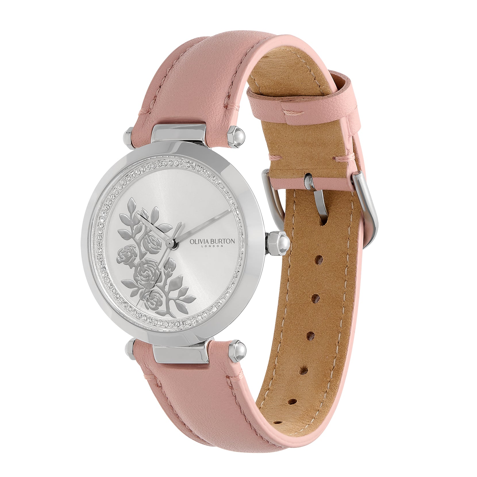 Ladies Signature T - Bar Florals Watch 24000046 Olivia Burton