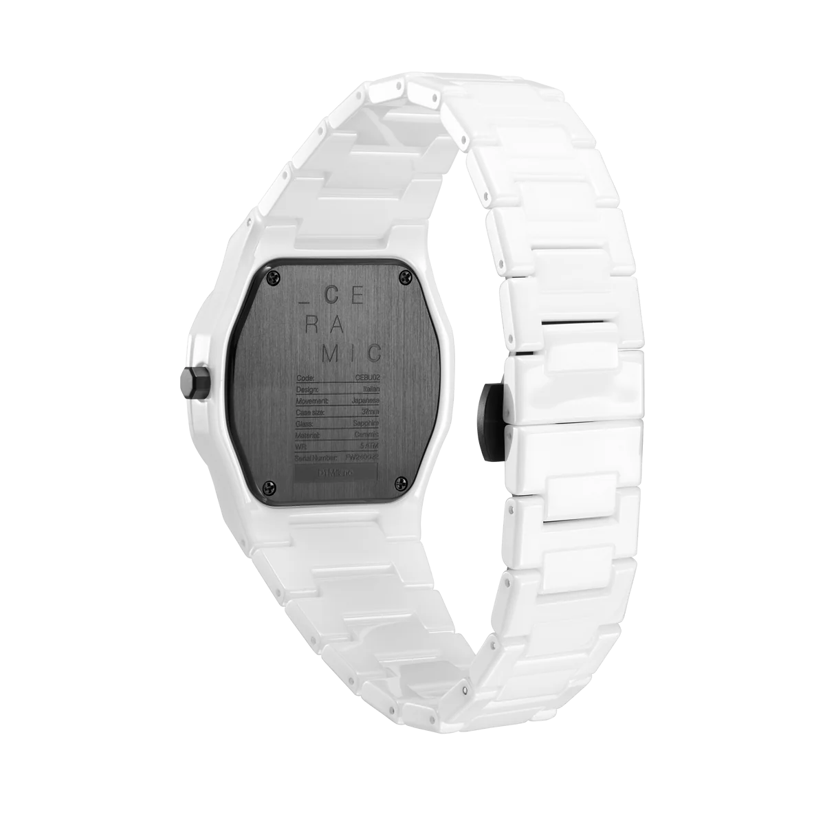Ladies Pure White Watch (D1-CEBU02).