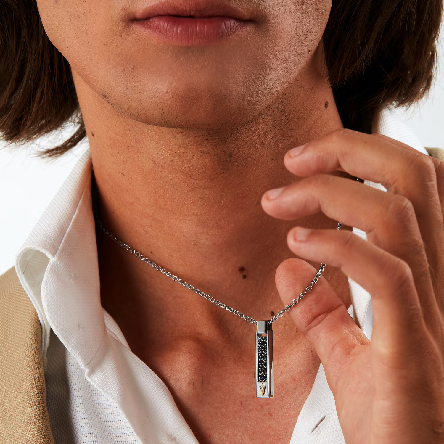 Men's Maserati Necklace (JM423AVD19)