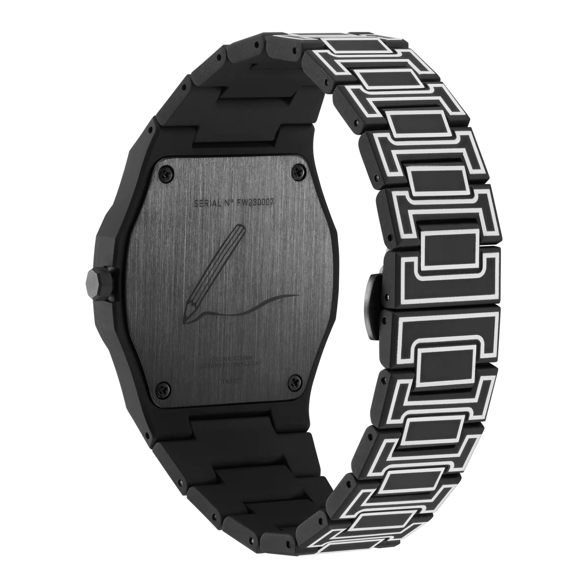 Men's Black Sketch Watch (D1-PCBJ33)