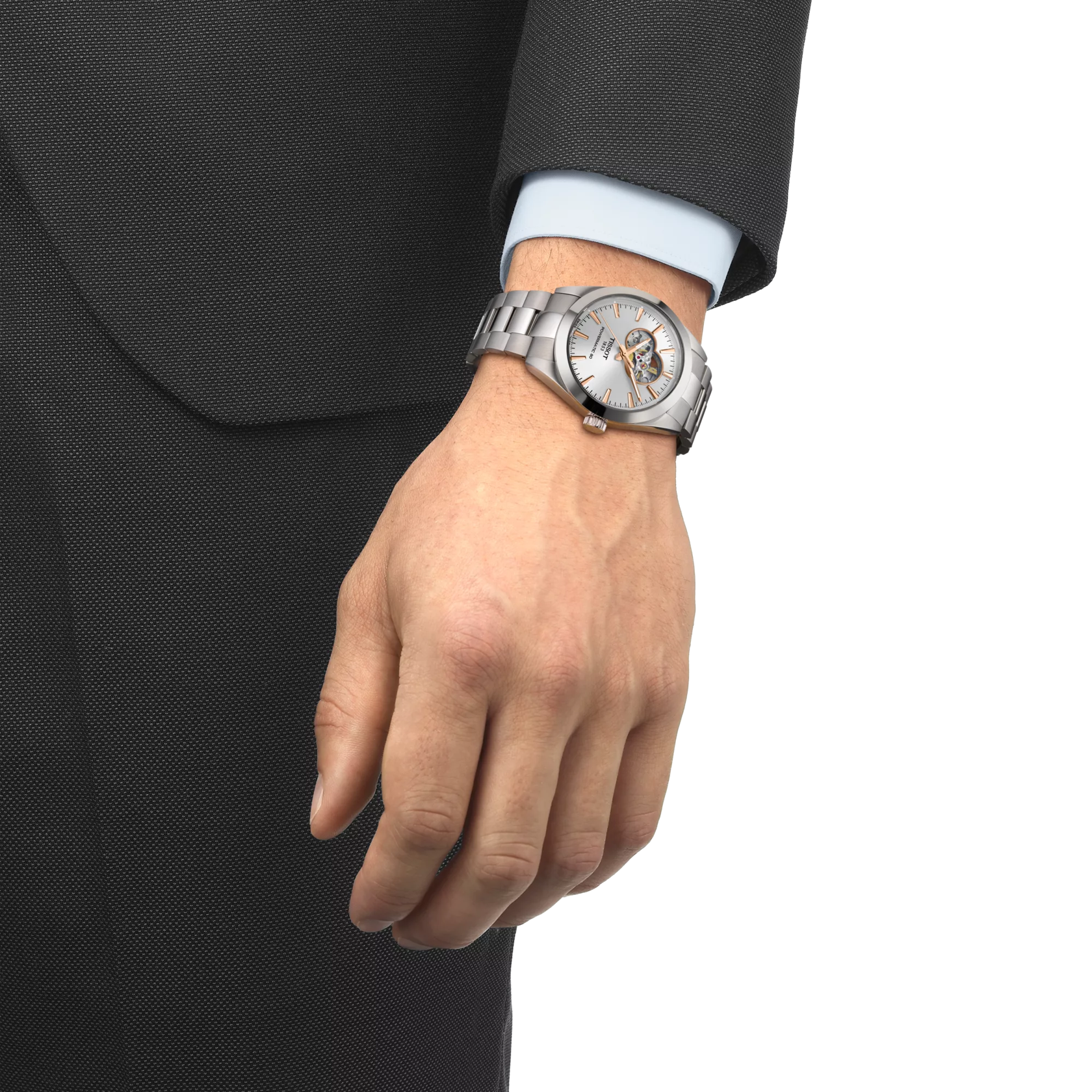 Men's Gentleman Open Heart Watch (T1274071103101)