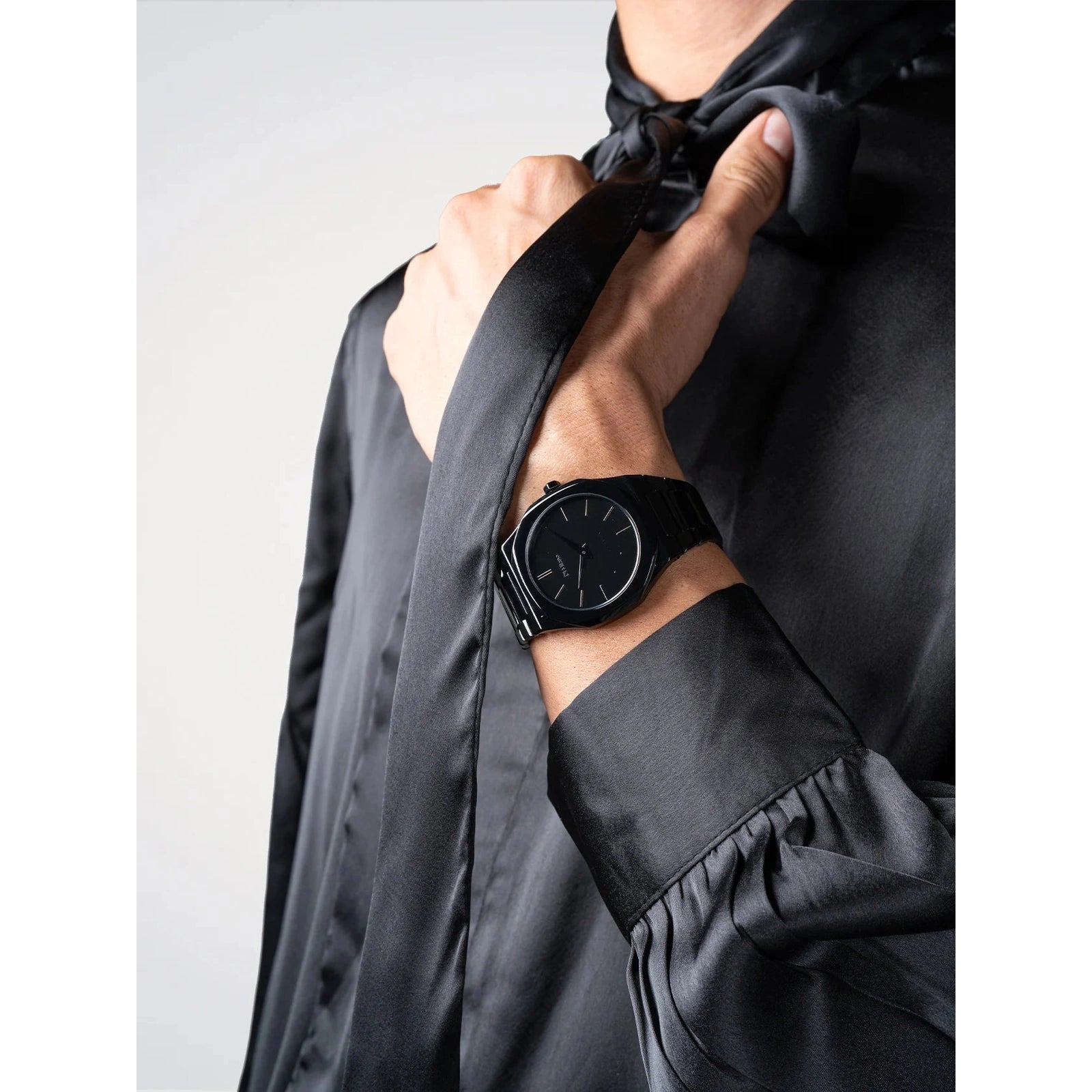 Ladies Black Mirror Watch (D1-UTBU09)