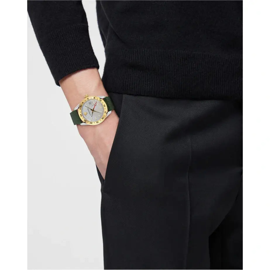 Men's Greca Time GMT Watch (VE7C00223)