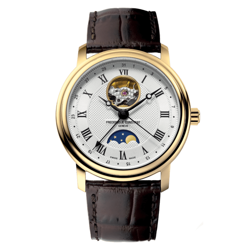 Men's Classics Heart Beat Moonphase Date Watch FC-335MC4P5 Frederique Constant