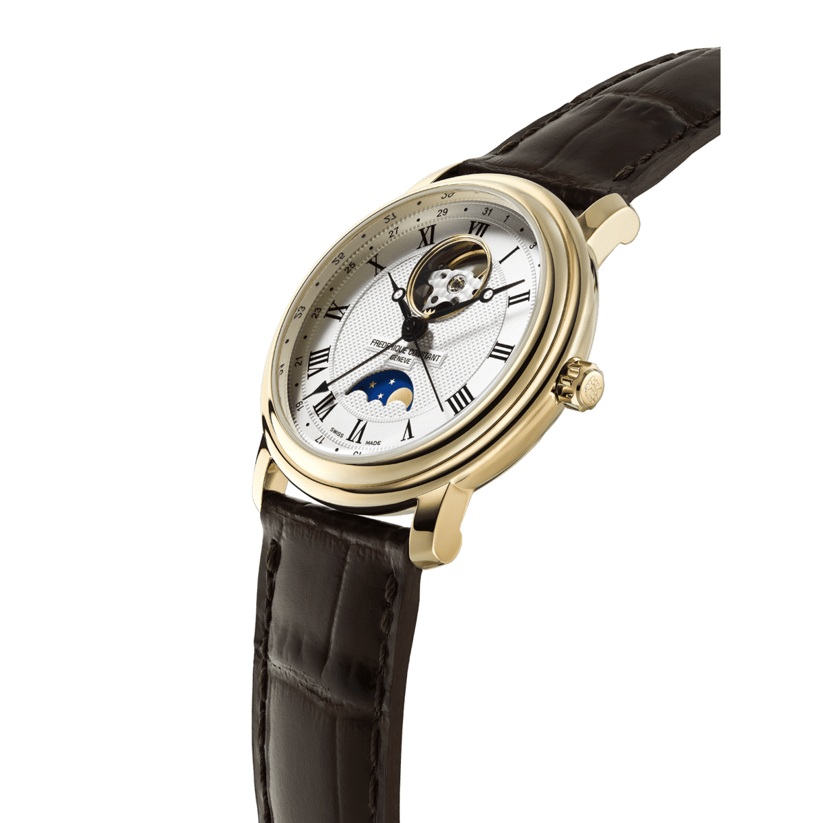Men's Classics Heart Beat Moonphase Date Watch FC-335MC4P5 Frederique Constant
