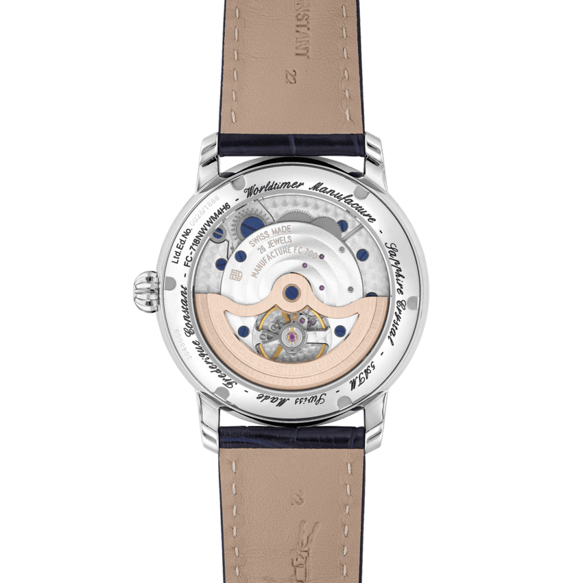 Men's Manufacture Classic Worldtimer Watch FC-718NWWM4H6 Frederique Constant