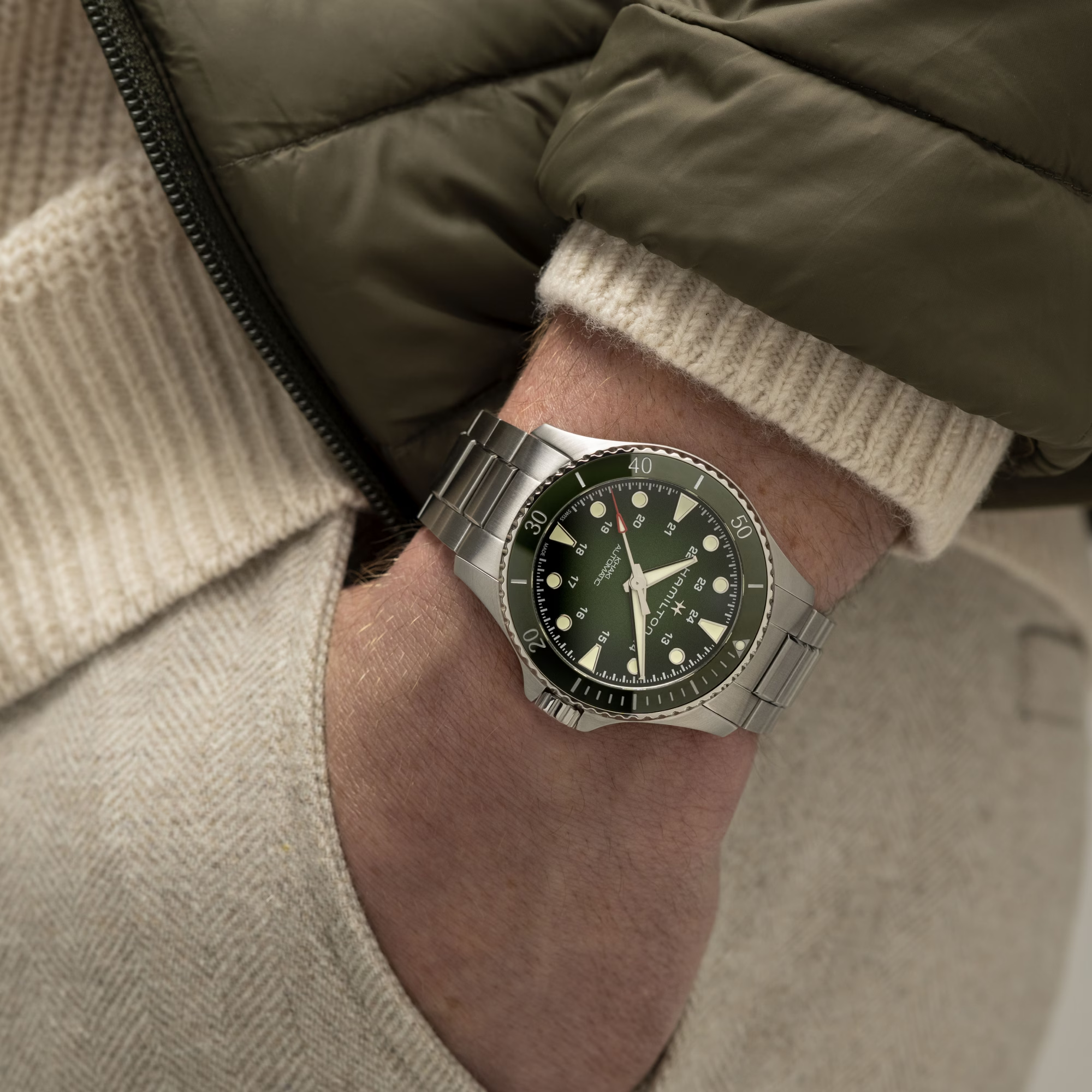 Men's Khaki Navy Scuba Watch