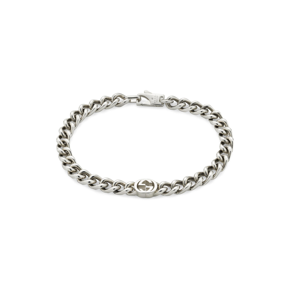 Gucci Interlocking Silver Bracelet (YBA843736001)