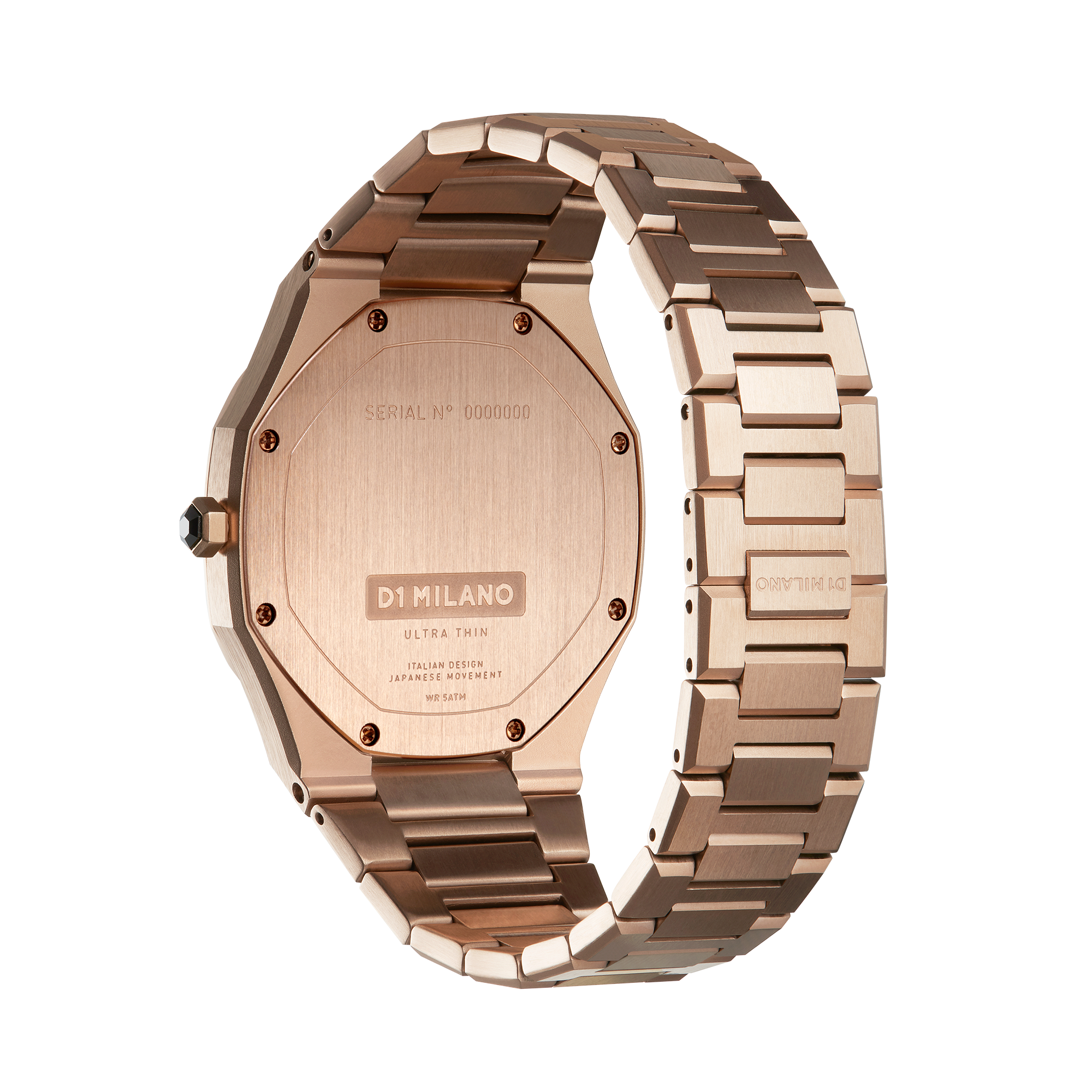 Ladies Ultra Thin Bracelet Rose Gold Watch D1-UTBL02 D1 Milano