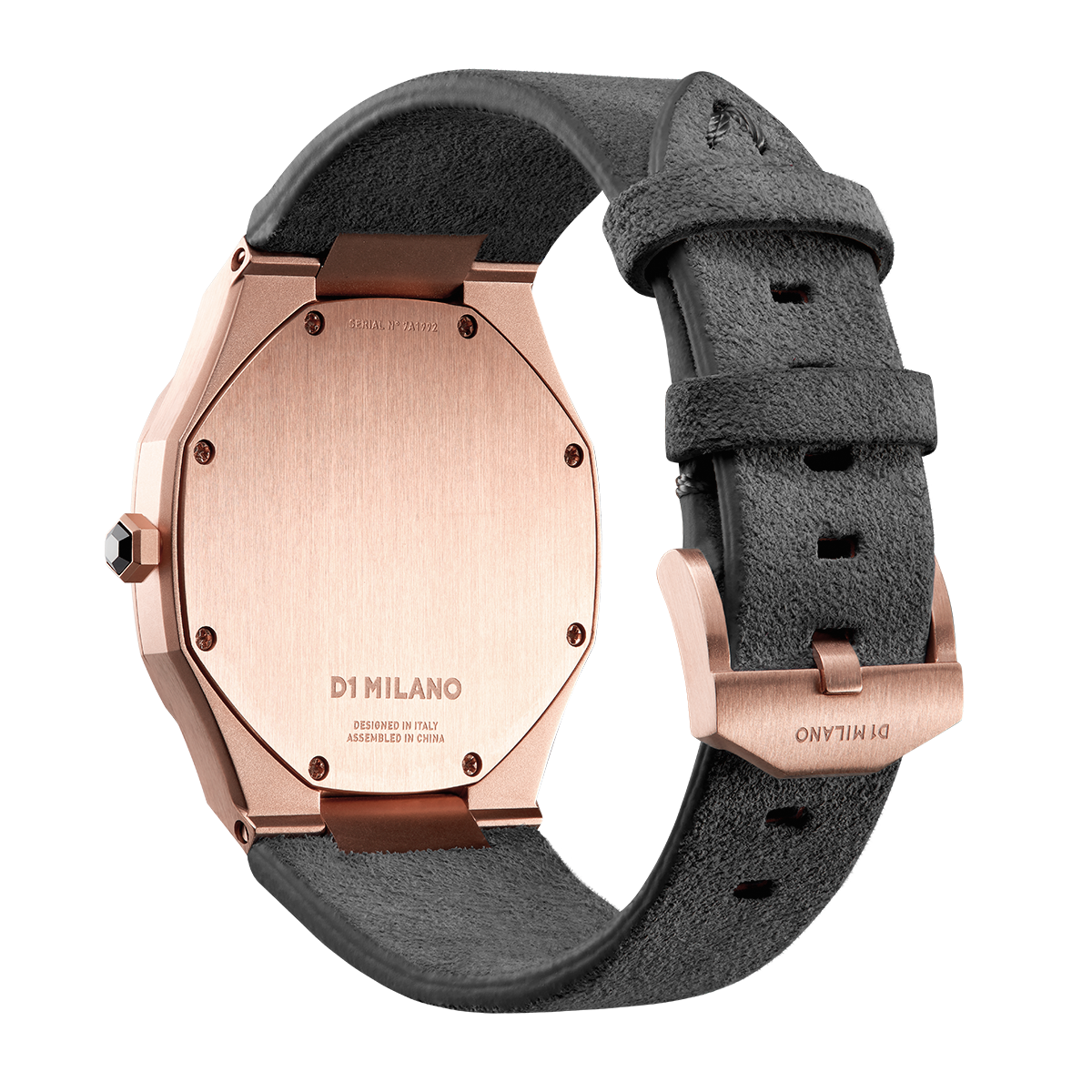 Ladies Ultra Thin Suede Italian Gold Watch D1-A-UTL03 D1 Milano