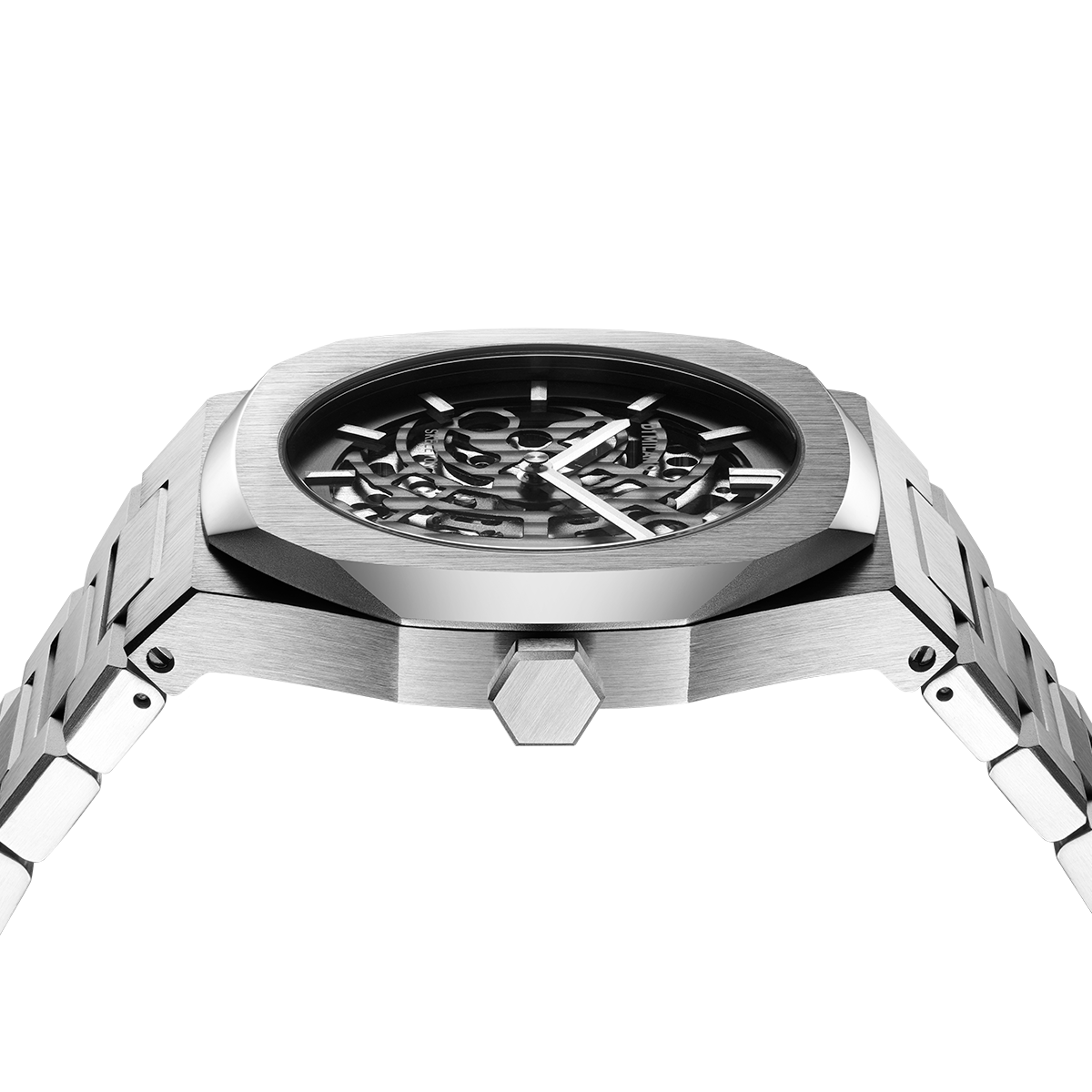 Men's Skeleton Bracelet Silver Watch D1-S-SKBJ01 D1 Milano