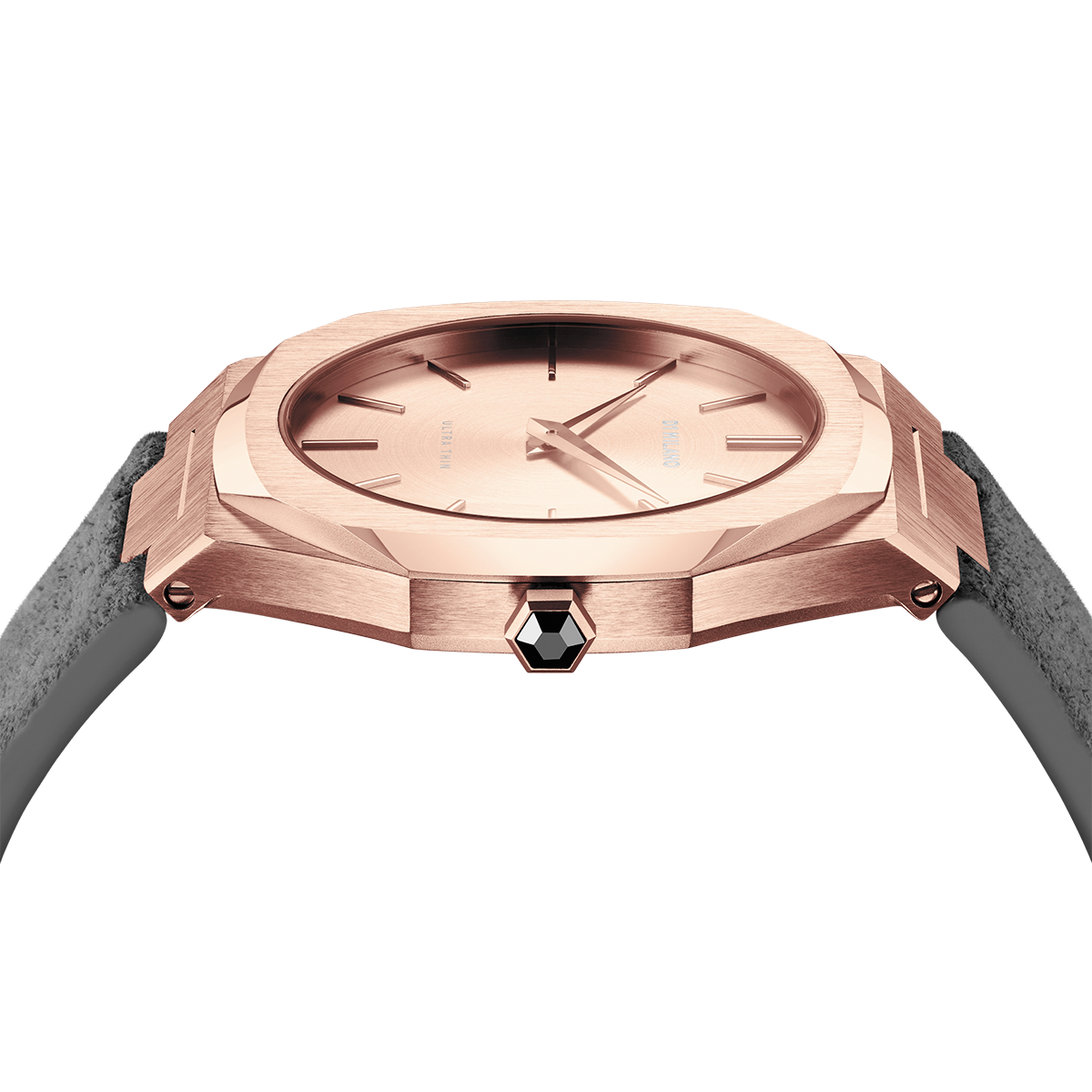 Ladies Ultra Thin Suede Italian Gold Watch D1-A-UTL03 D1 Milano