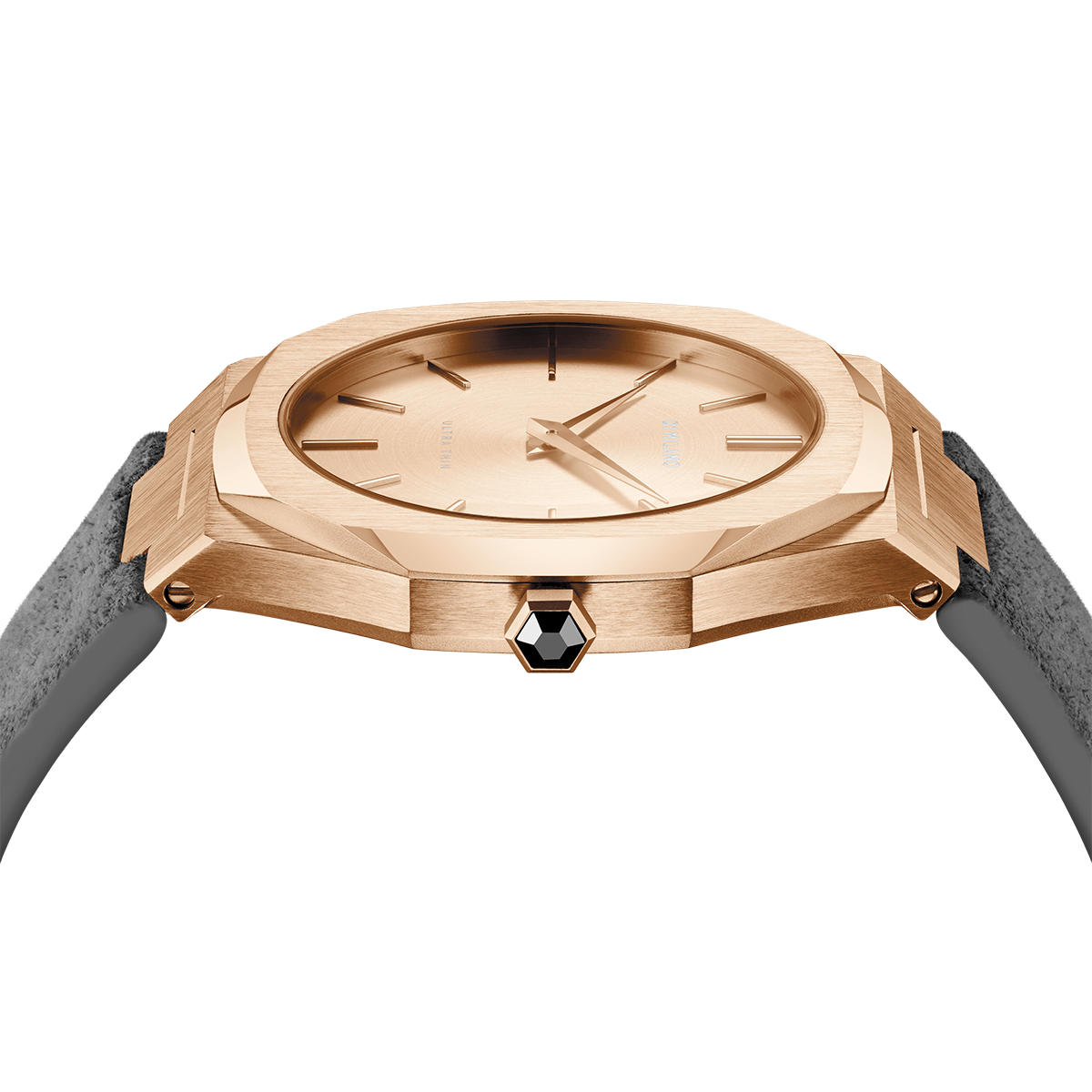 Ladies Ultra Thin Suede Venice Grey Watch D1-A-UTL05 D1 Milano