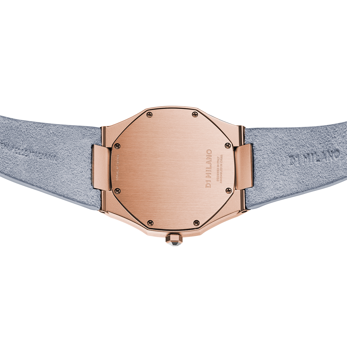 Ladies Ultra Thin Suede Capri Light Blue Watch D1-A-UTL04 D1 Milano