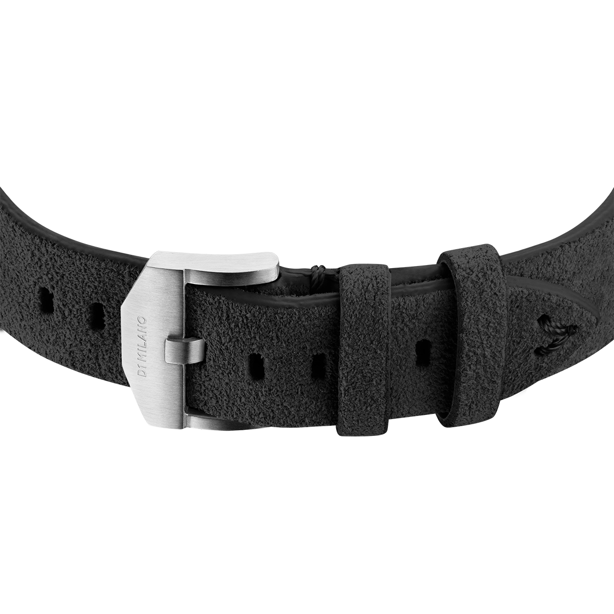 Men's Ultra Thin Suede Stromboli Black Watch D1-A-UT01 D1 Milano