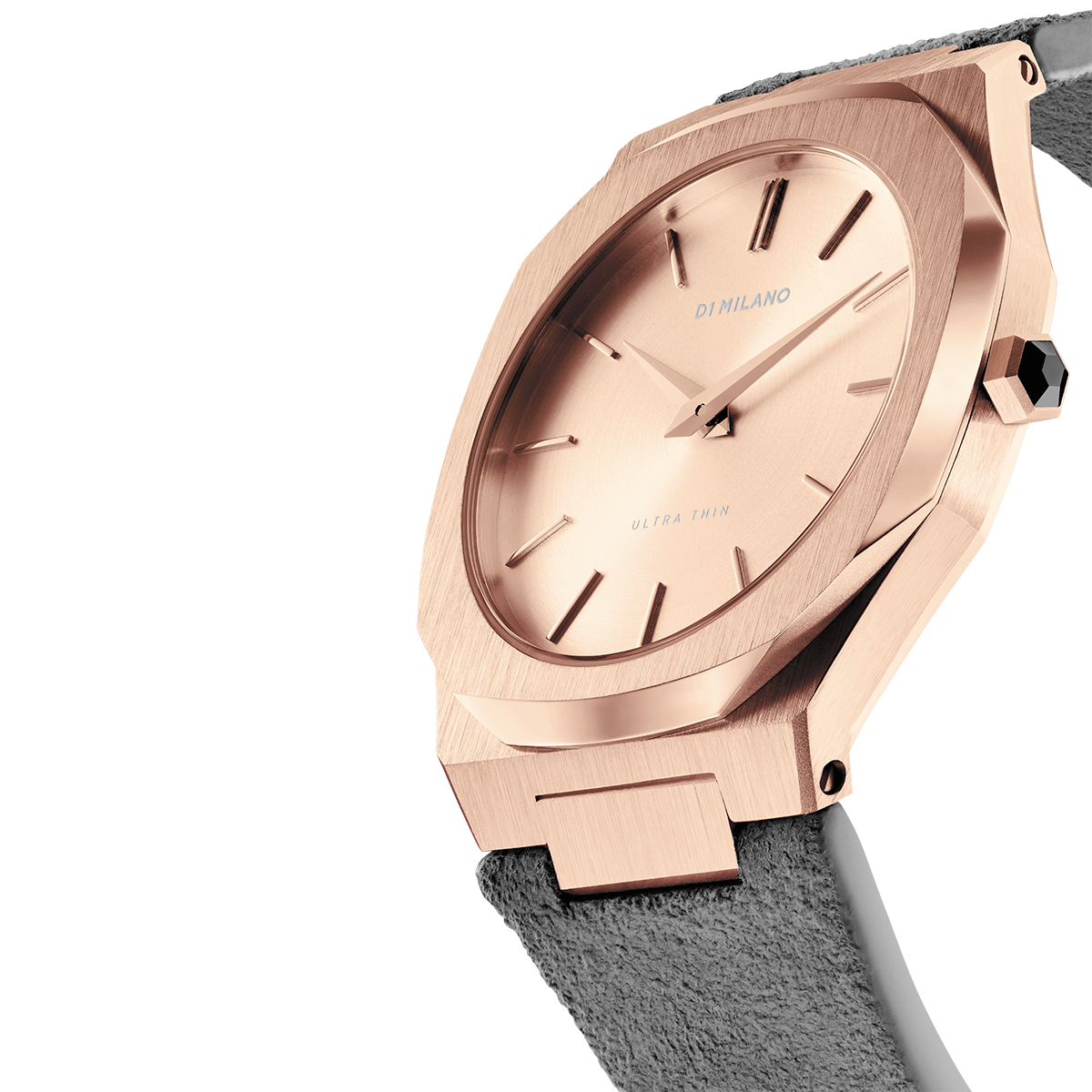 Ladies Ultra Thin Suede Italian Gold Watch D1-A-UTL03 D1 Milano