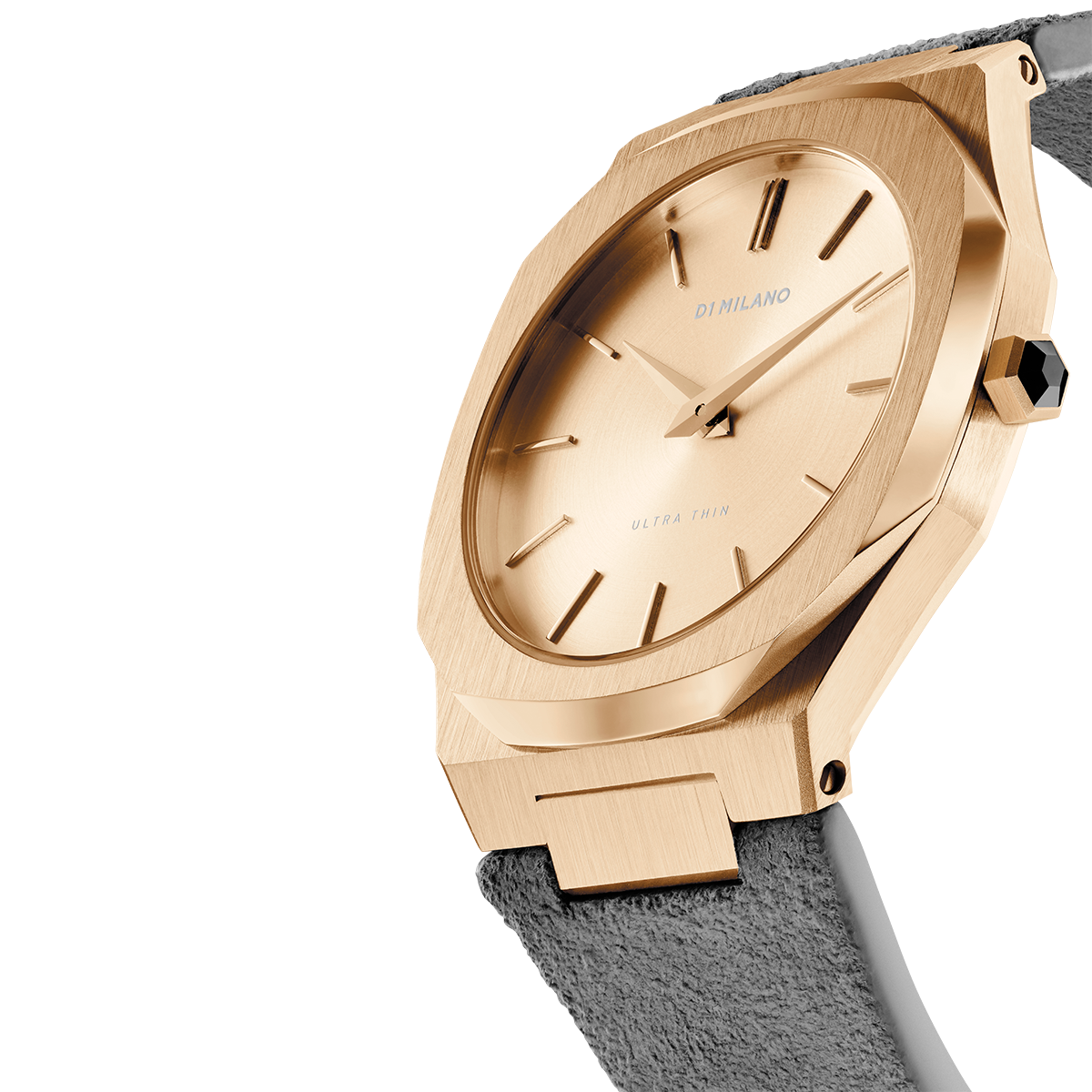 Ladies Ultra Thin Suede Venice Grey Watch D1-A-UTL05 D1 Milano