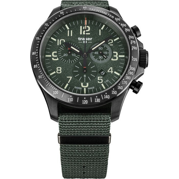 Men's P67 Officer Pro Chronograph Green 109463 Traser