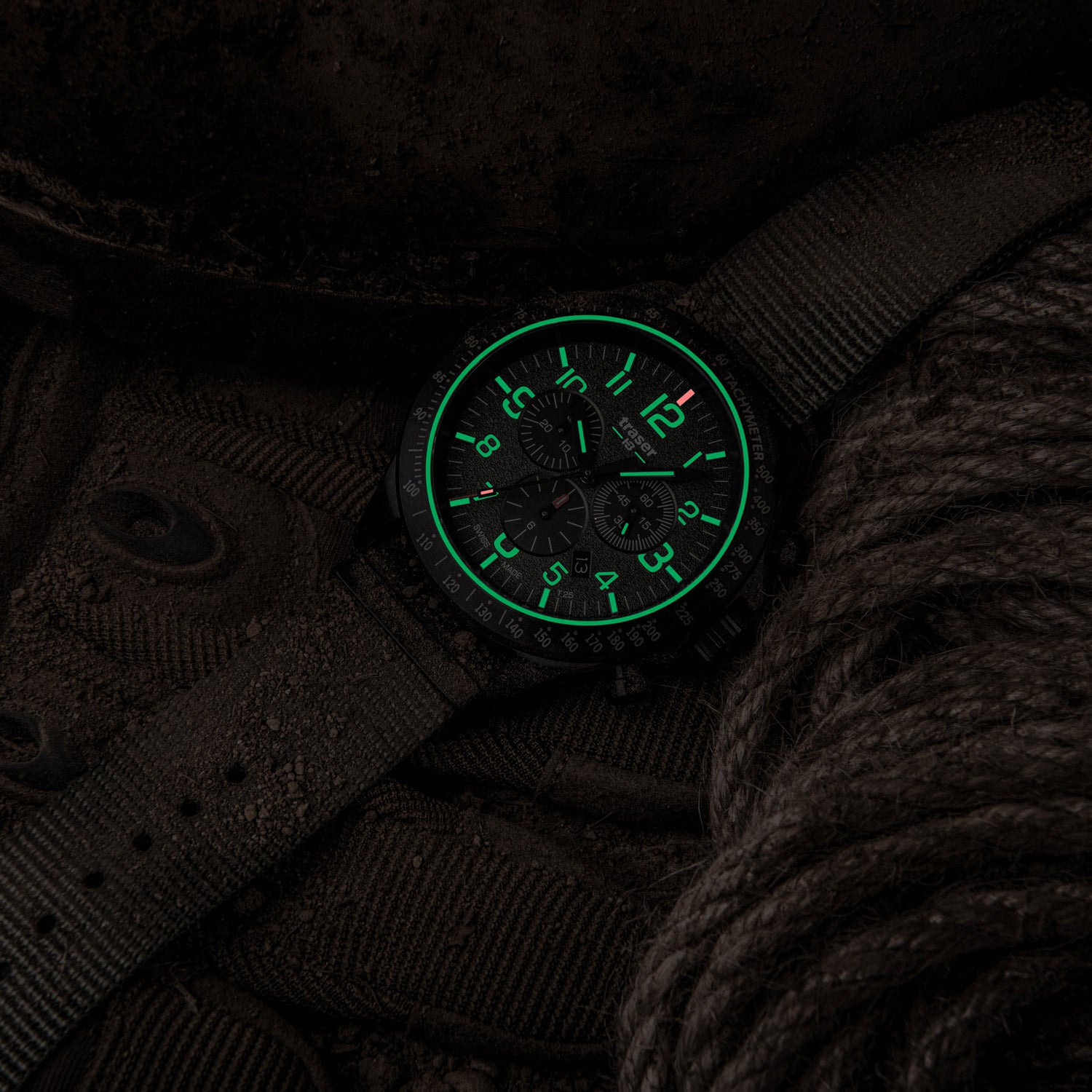 Men's P67 Officer Pro Chronograph Green 109463 Traser