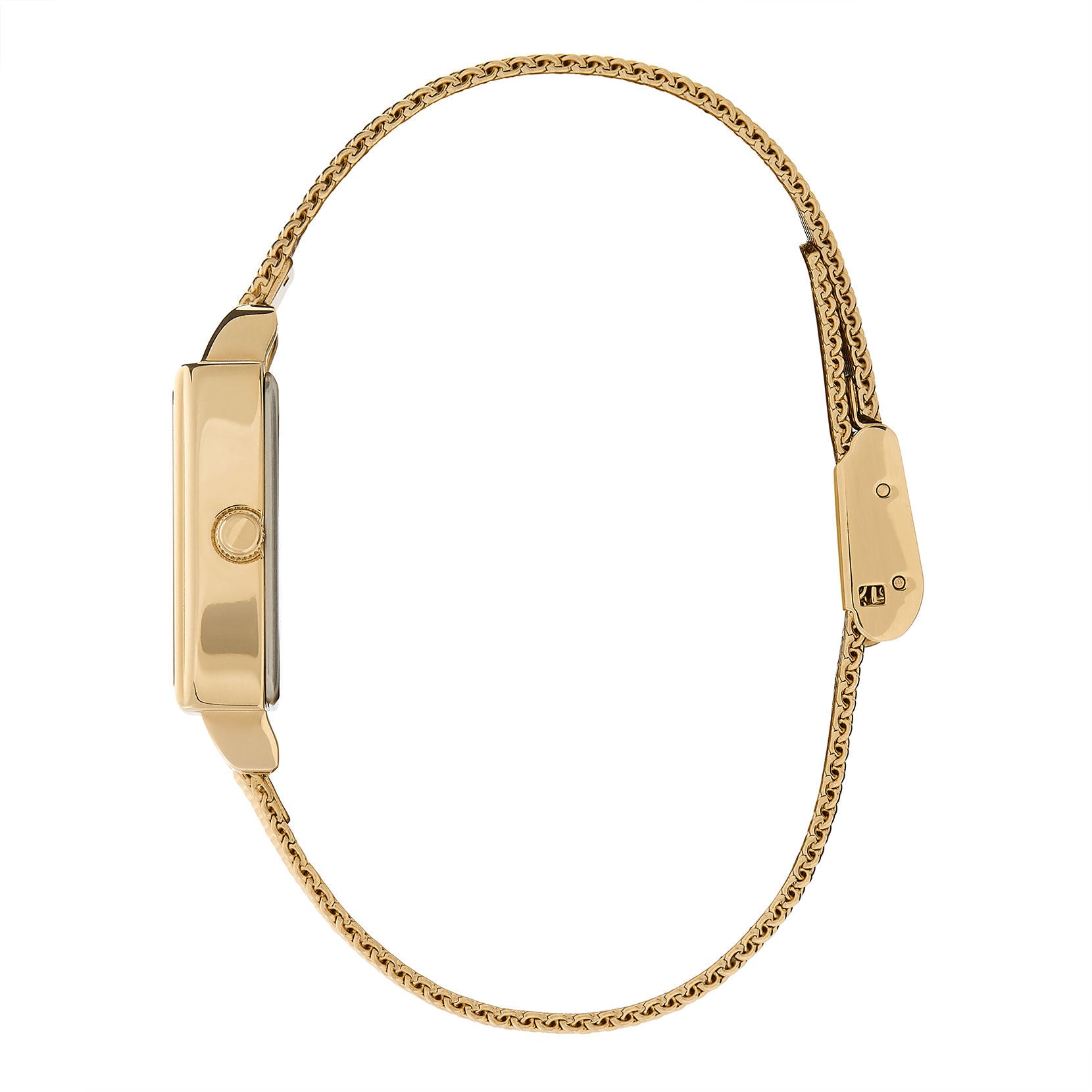 Townhouse Rectangle Gold Mesh Watch 24000016 Olivia Burton