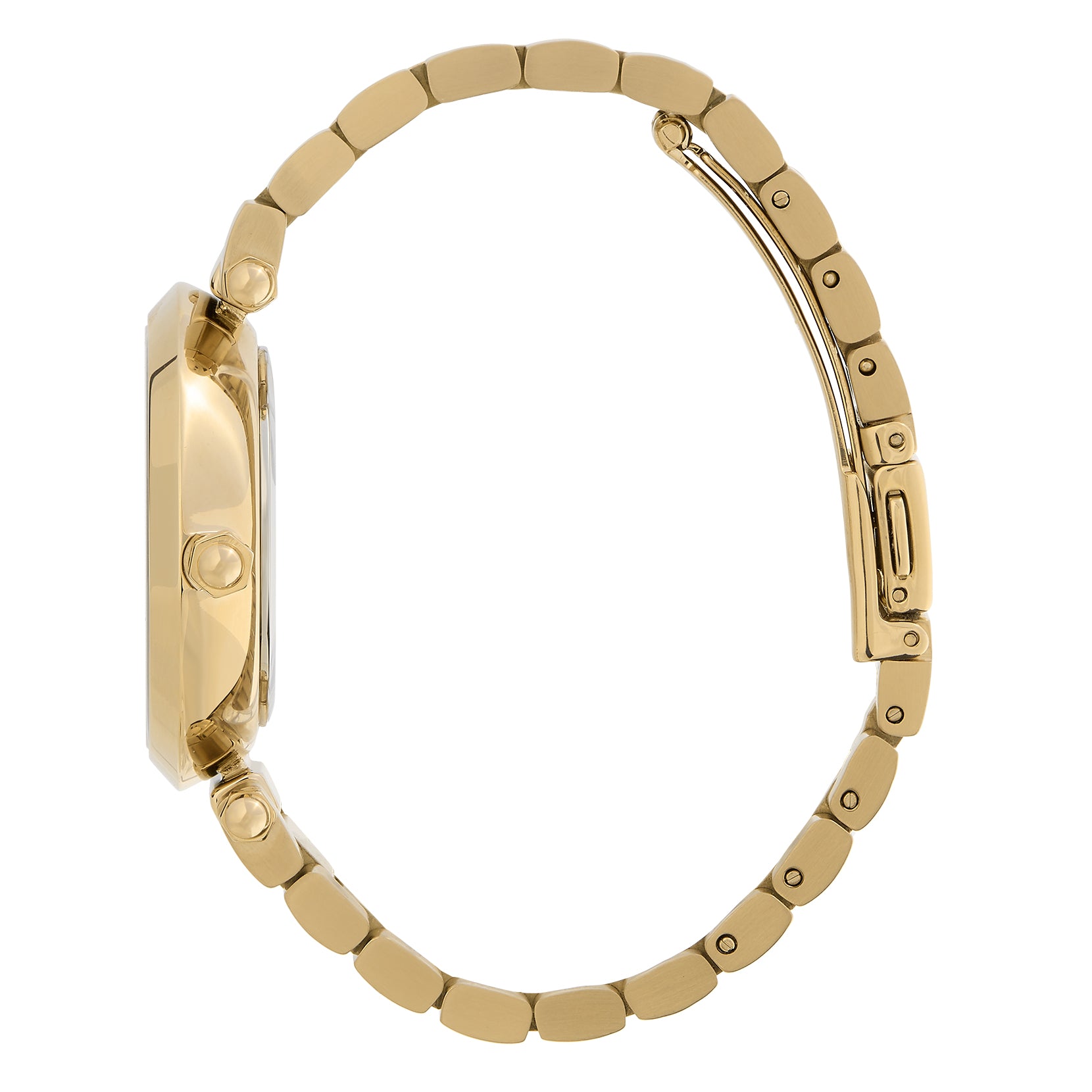Floral T-Bar Green & Gold Bracelet Watch 24000043 Olivia Burton