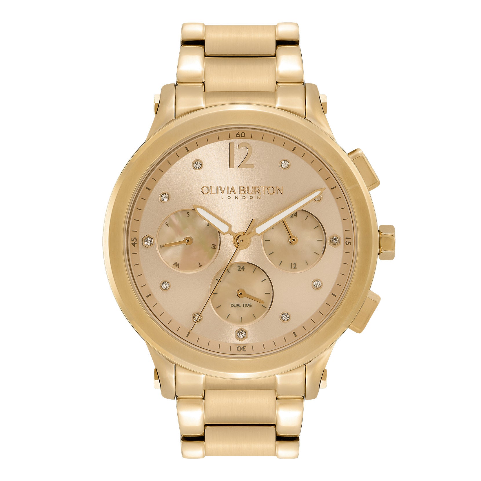 Multi-Function Champagne & Gold Bracelet Watch 24000054 Olivia Burton