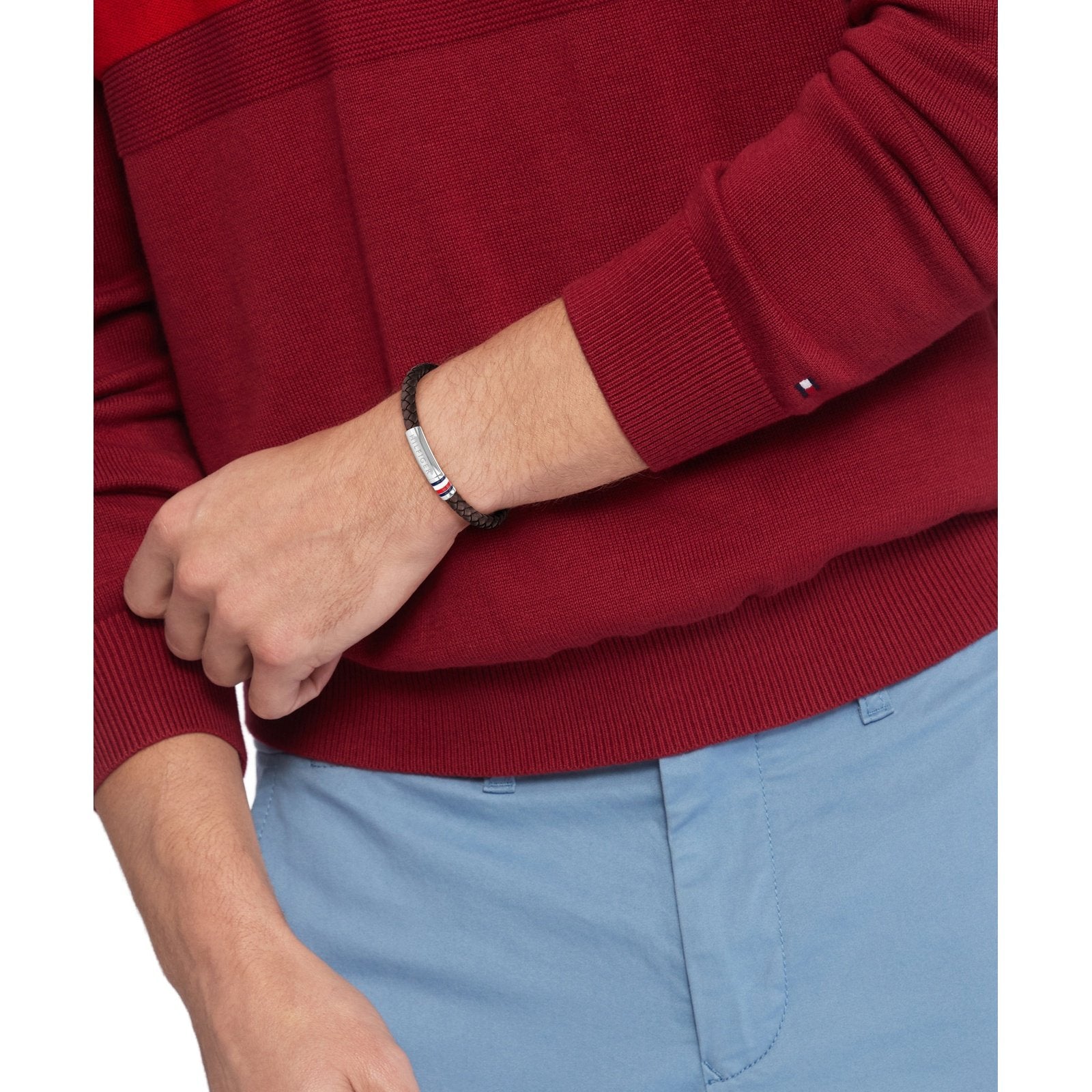 Men's Interwoven Braid Bracelet 2790402 Tommy Hilfiger Jewelry