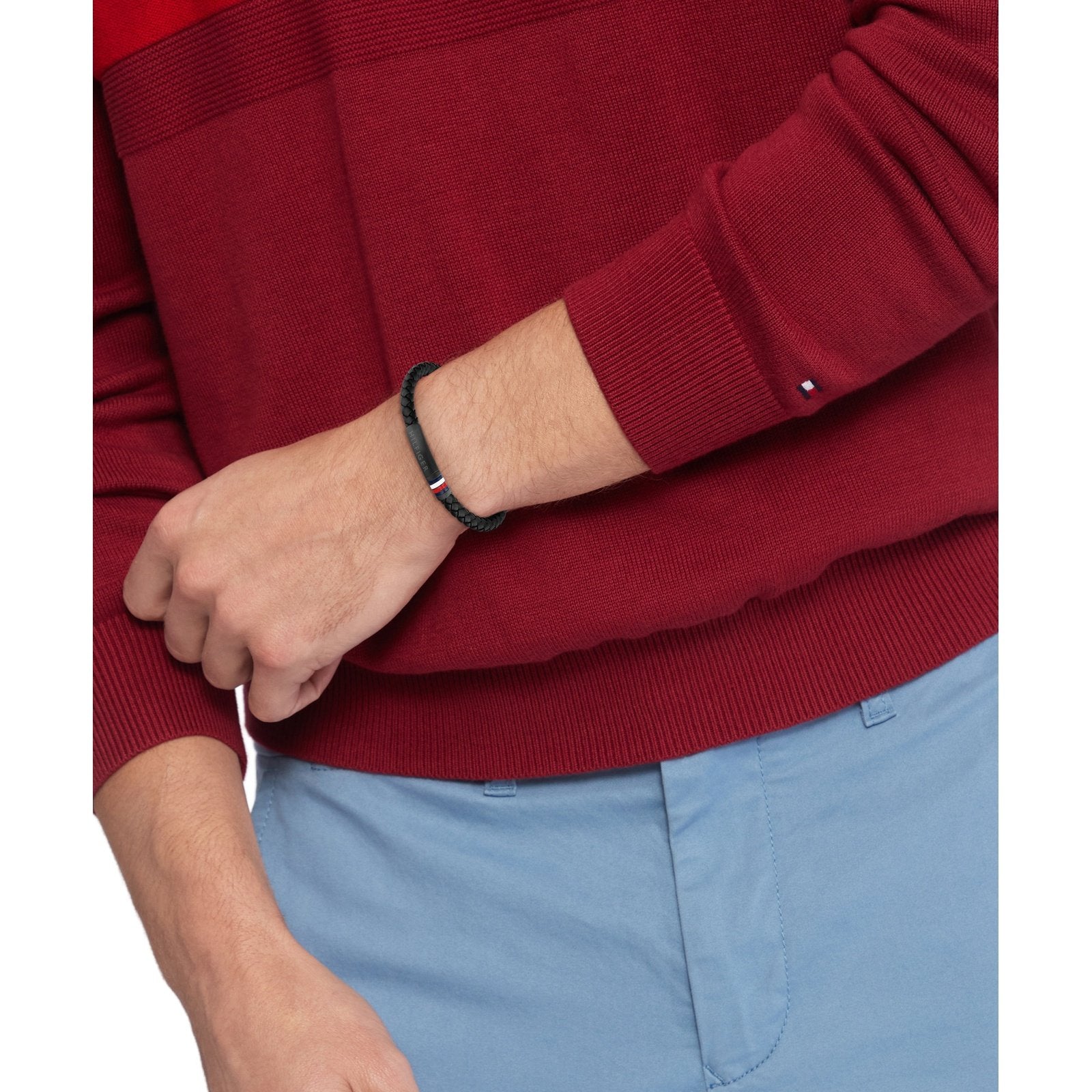 Men's Interwoven Braid Bracelet 2790403 Tommy Hilfiger Jewelry