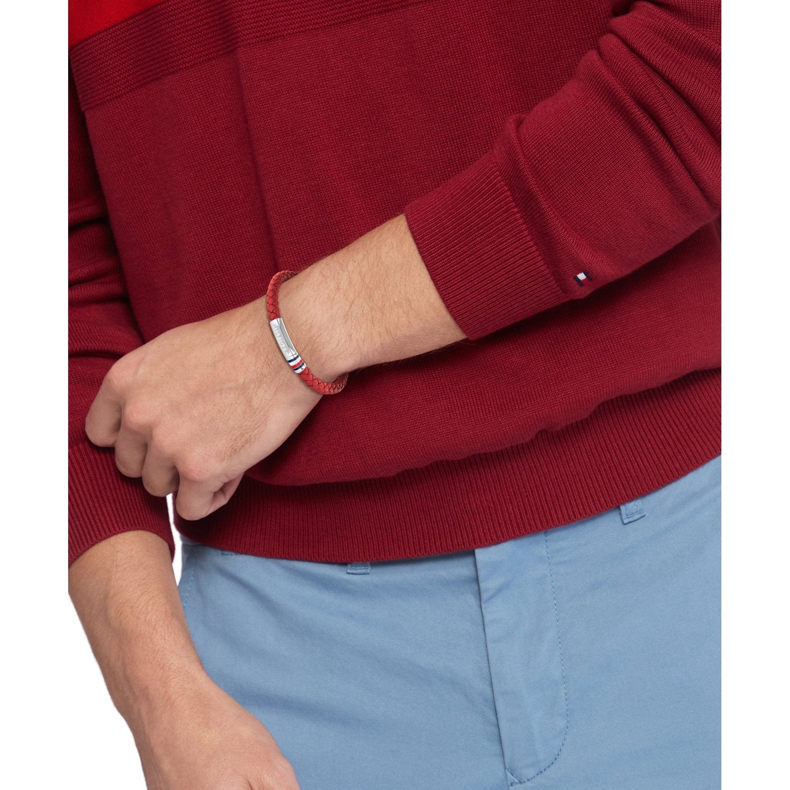 Men's Interwoven Braid Bracelet 2790404 Tommy Hilfiger Jewelry