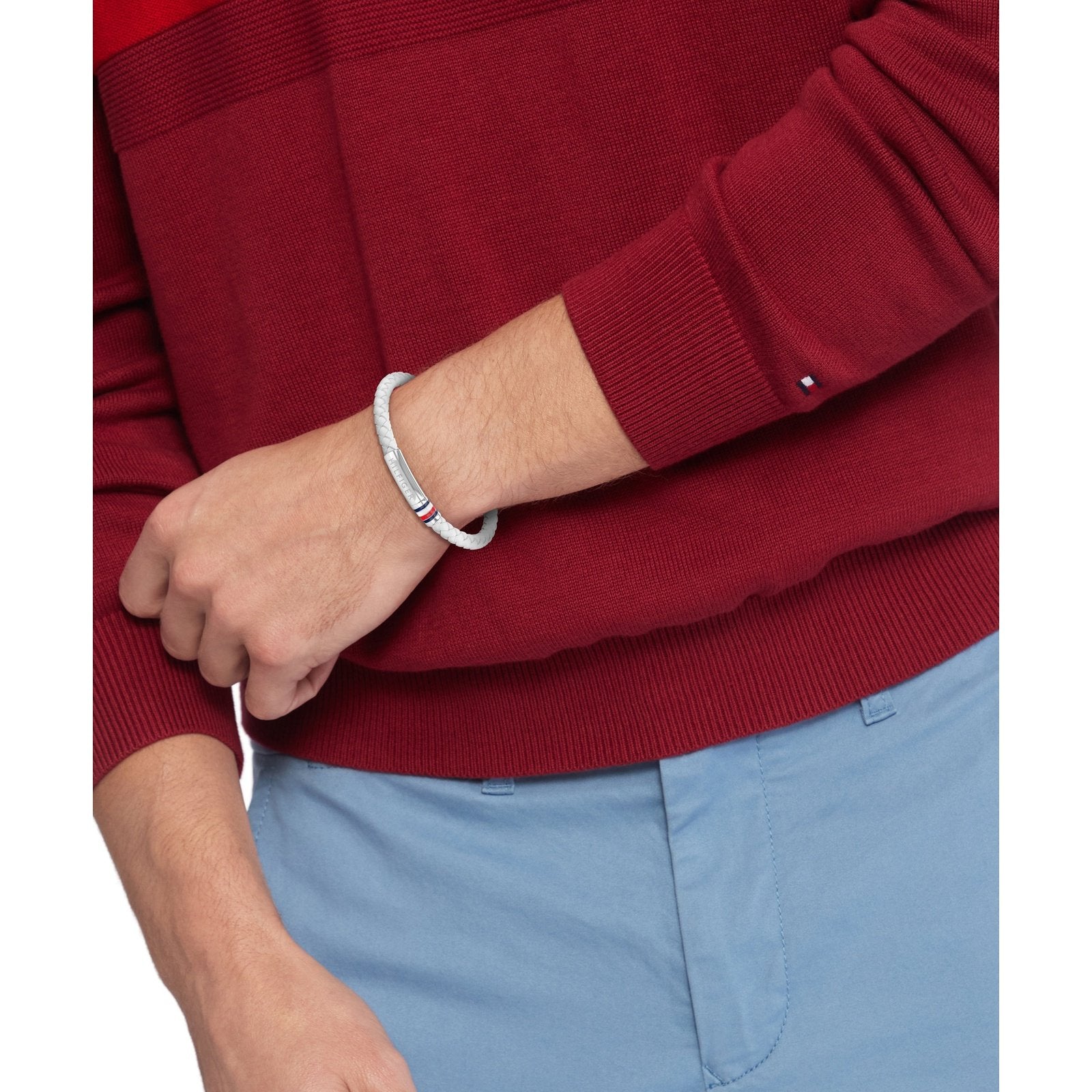 Men's Interwoven Braid Bracelet 2790405 Tommy Hilfiger Jewelry