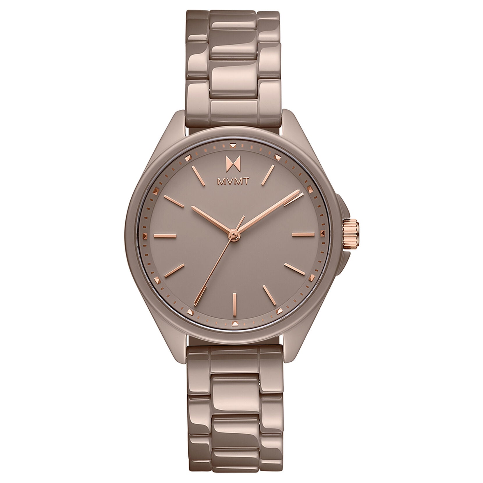 Ladies Cashmere Taupe Ceramic Coronada Watch 28000201-D MVMT