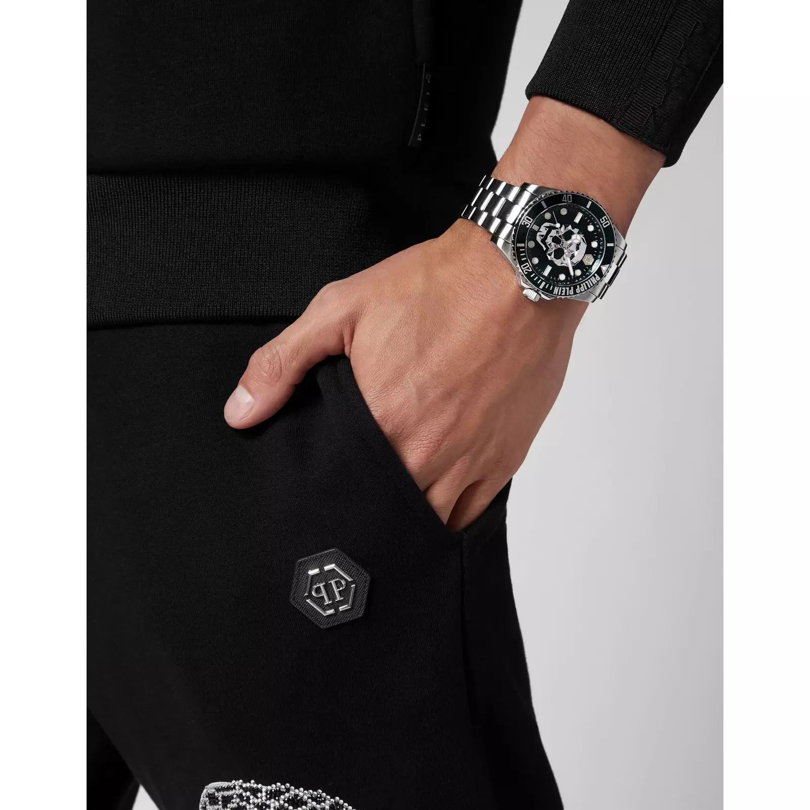 Men's $kull Diver Watch 44mm PWOAA0622 Philip Plein