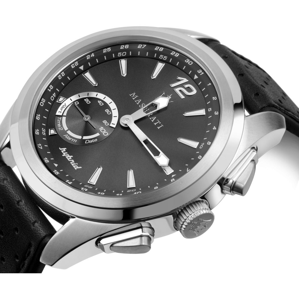Men's Hybrid Traguardo 3H Black Watch R8851112001 Maserati