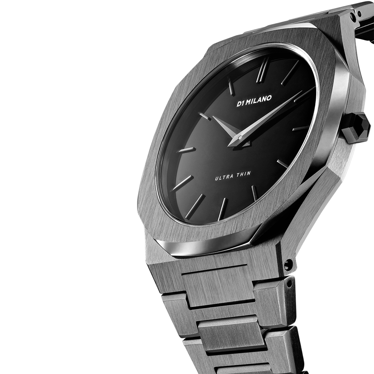 Men's Ultra Thin Bracelet Gun Metal Watch S-A-UTB02 D1 Milano
