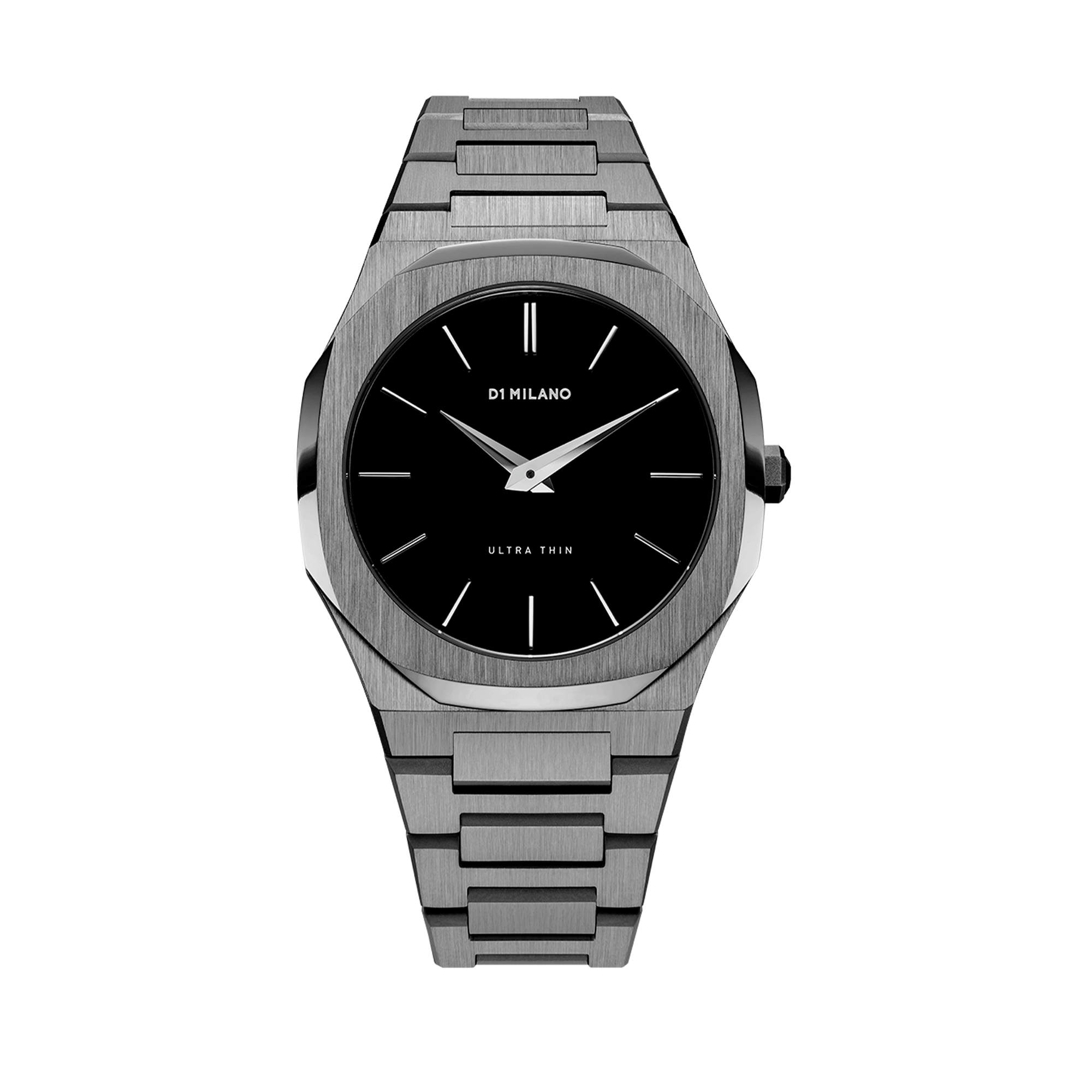 Men's Ultra Thin Bracelet Gun Metal Watch S-A-UTB02 D1 Milano