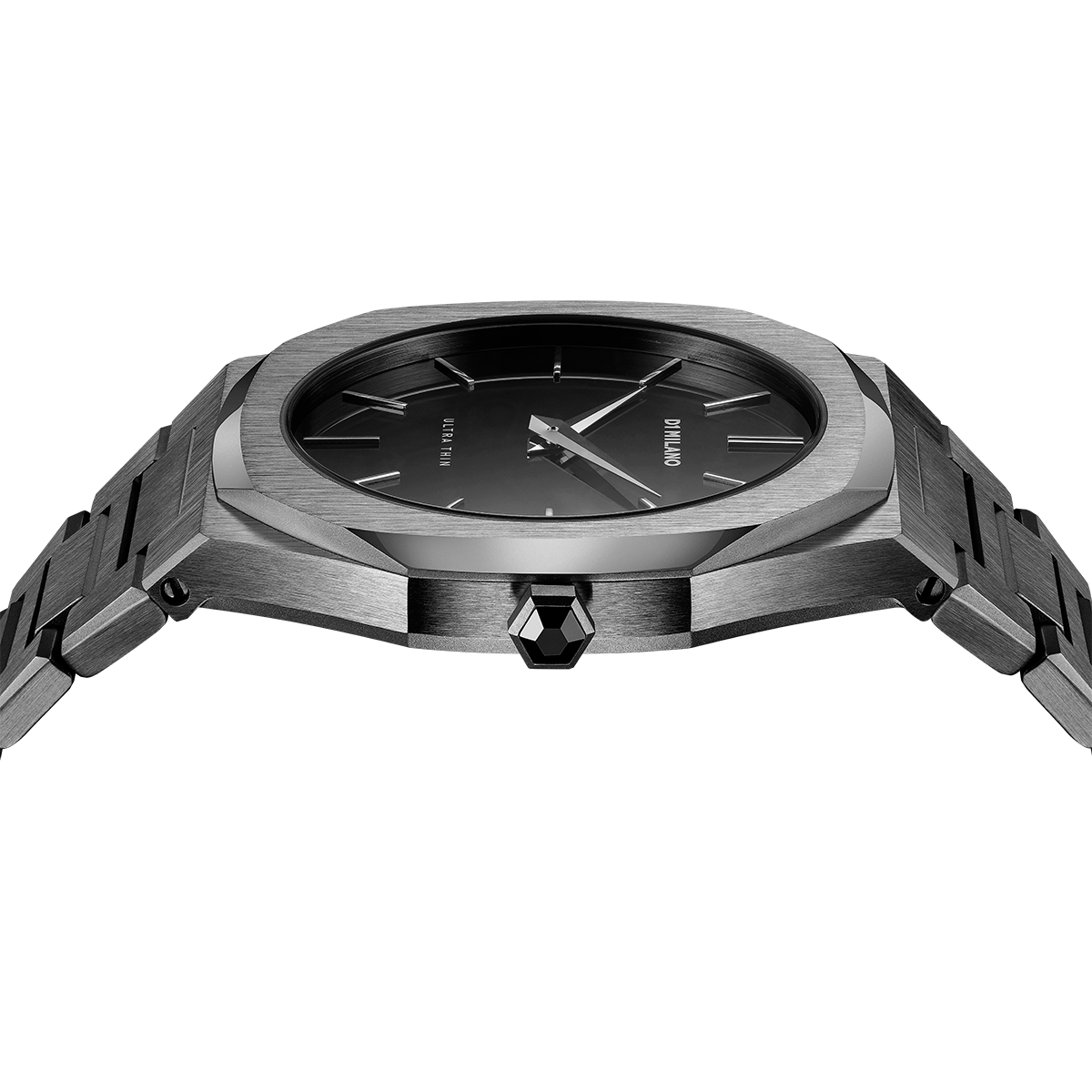 Men's Ultra Thin Bracelet Gun Metal Watch S-A-UTB02 D1 Milano