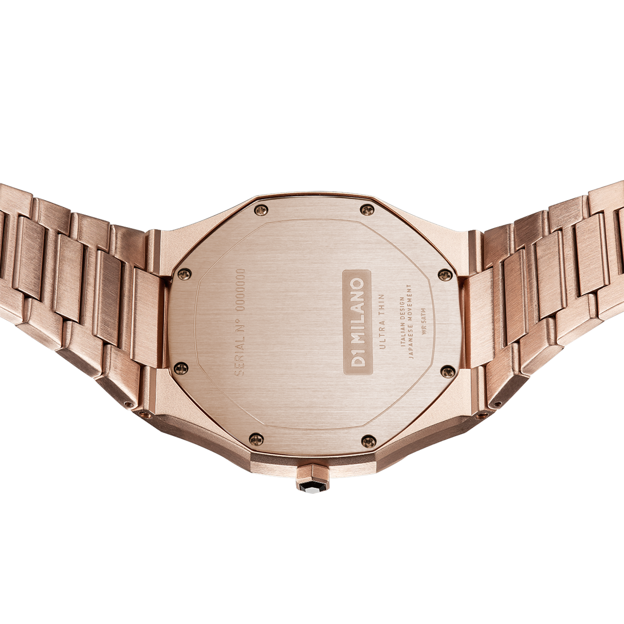 Men's Ultra Thin Bracelet Rose Gold Watch S-A-UTB03 D1 Milano