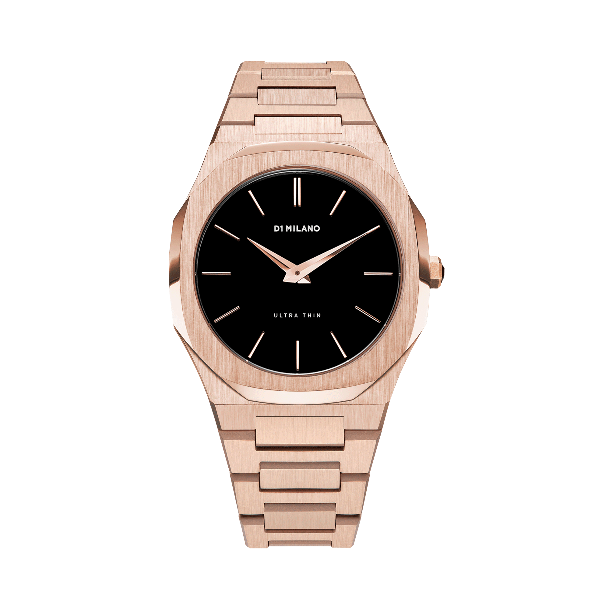 Men's Ultra Thin Bracelet Rose Gold Watch S-A-UTB03 D1 Milano