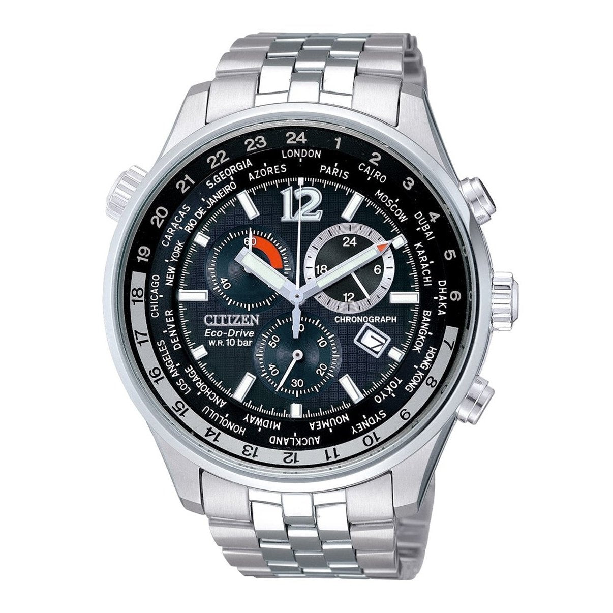 Men's Eco-Drive Chronograph Watch AT0365-56E Citizen