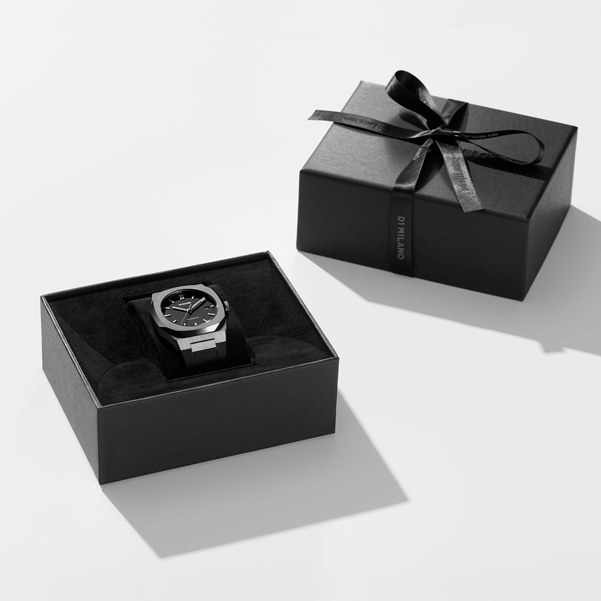 Men's Automatic Rubber Gun Metal Watch D1-ATRJ02 D1 Milano