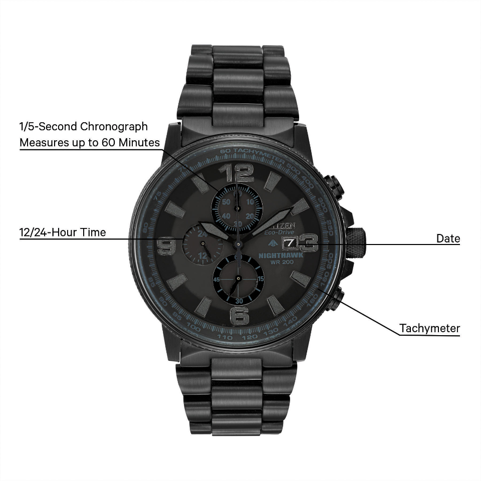 Men's Eco-Drive Nighthawk Watch CA0295-58E Citizen