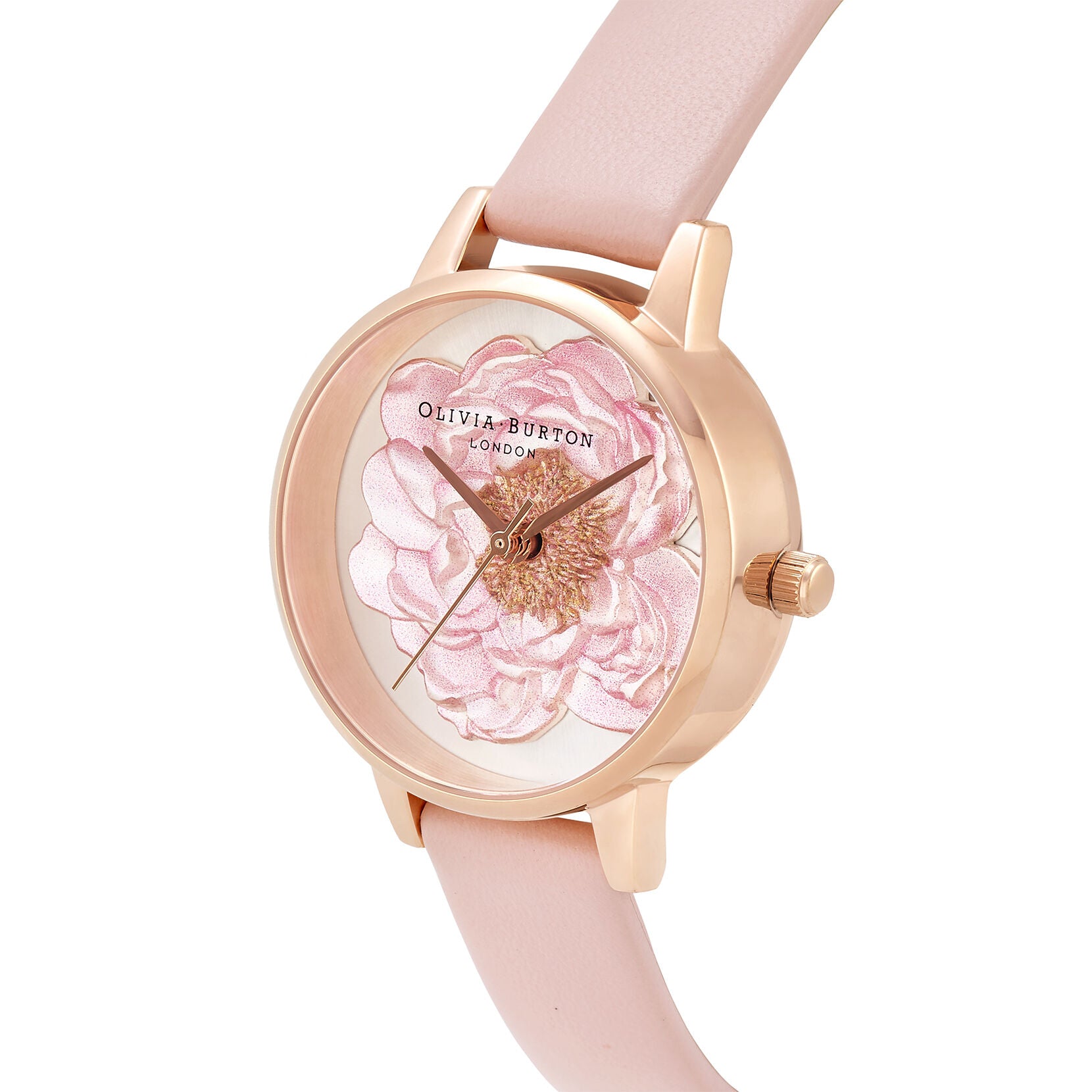 Blossom Midi Dial Rose Gold & Dusty Pink Watch OB16FS111 Olivia Burton