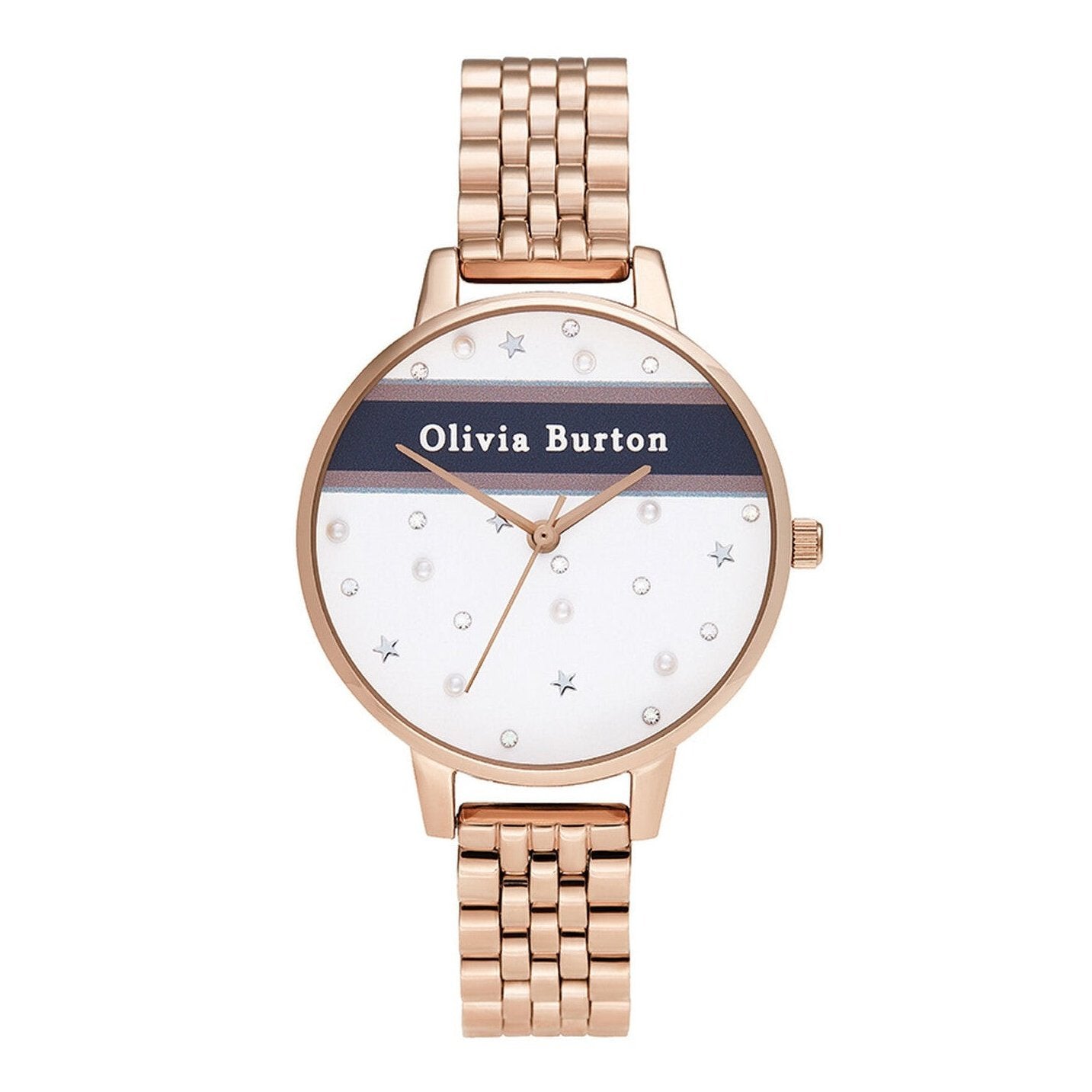 Varsity Pink & Navy Stripe OB16VS06 Olivia Burton