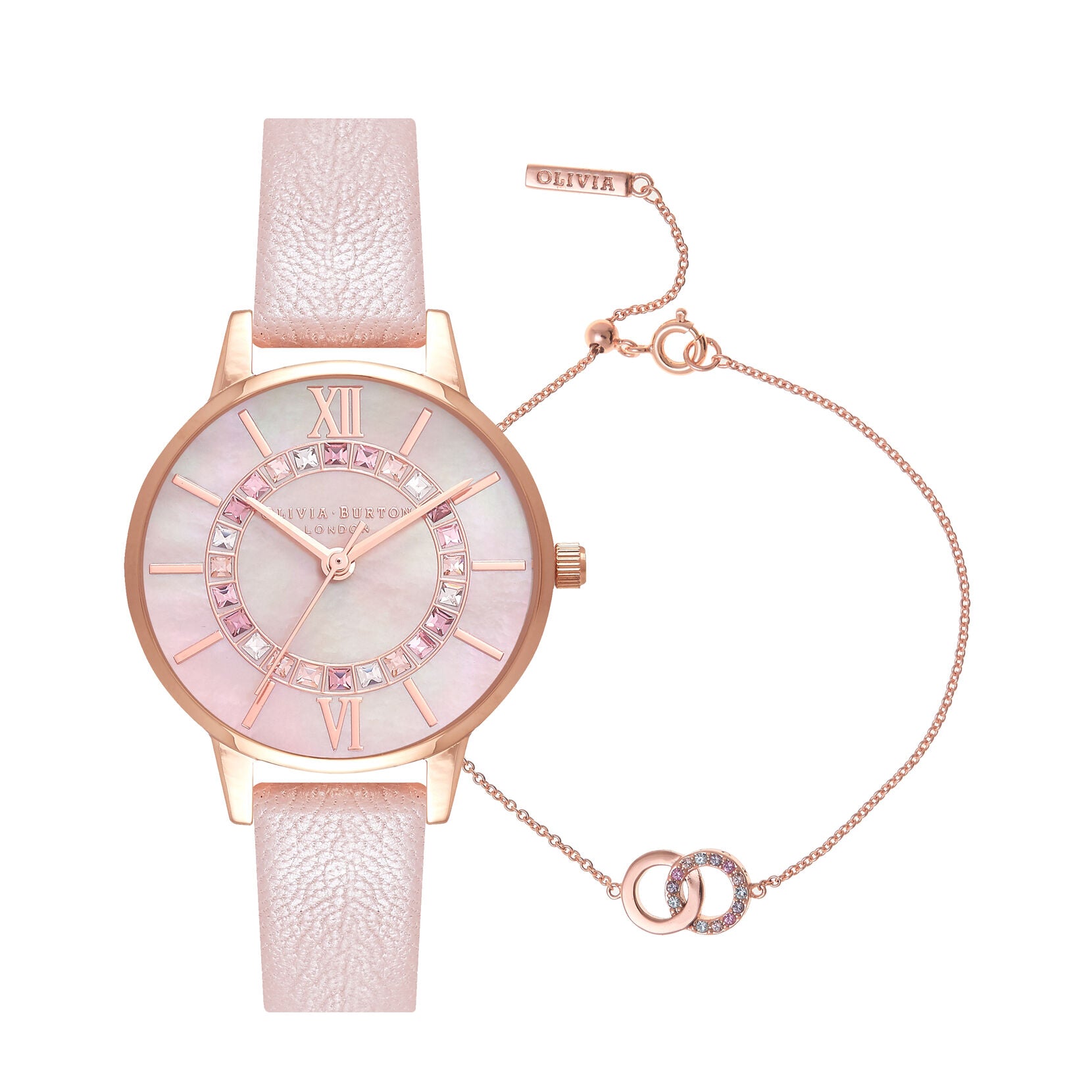 Olivia burton wonderland online rose gold