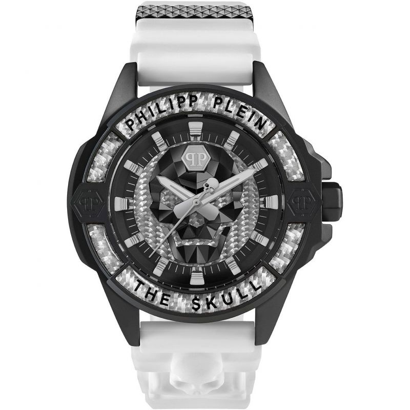 Men's $kull Carbon Fiber Watch 44mm PWAAA1822 Philip Plein
