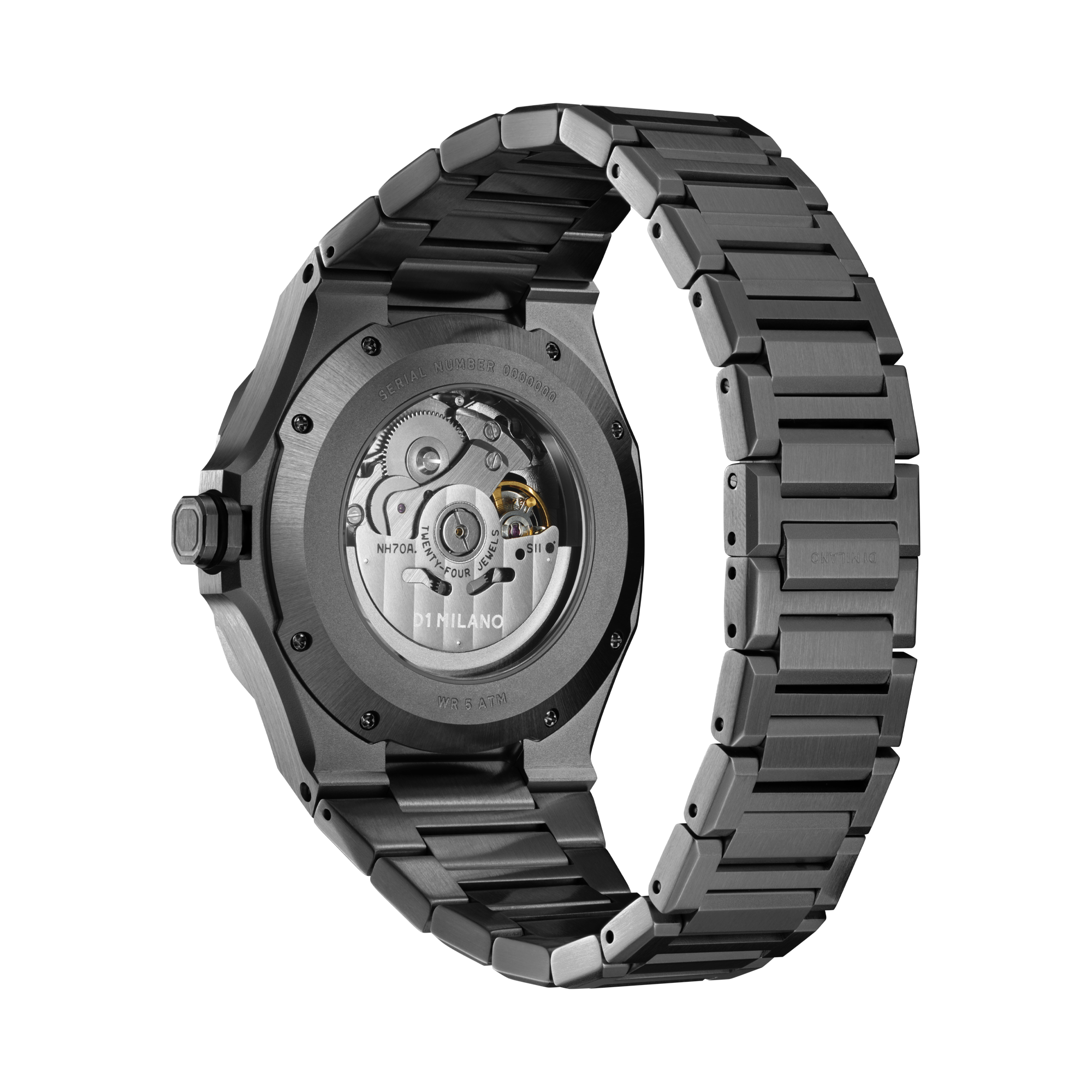 Men's Skeleton Gunmetal Watch D1-SKBJ11 D1 Milano