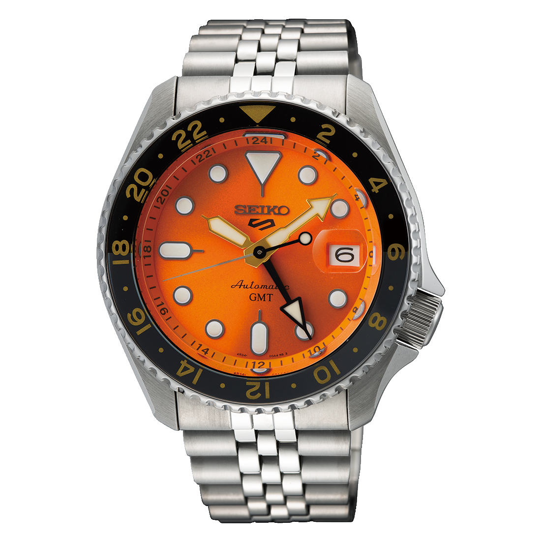 Men's 5 Sports ˜Mikan Orange’ Automatic Gmt Skx Re-Interpretation Watch SSK005K1 Seiko