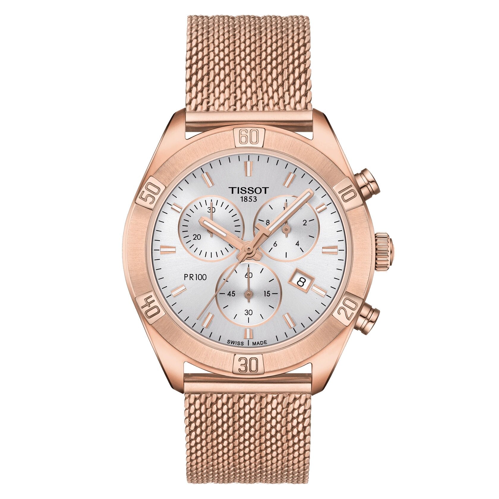 Ladies Pr 100 Sport Chic Chronograph Watch T1019173303100 Tissot