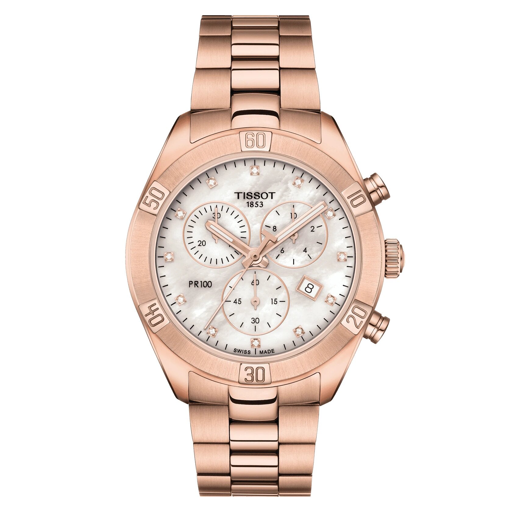 Ladies Pr 100 Sport Chic Chronograph Watch T1019173311600 Tissot