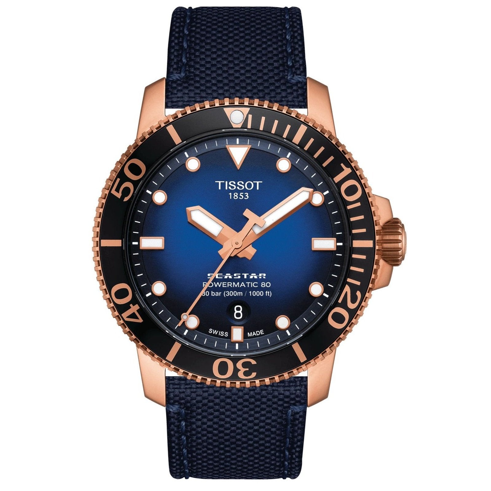 Men's Seastar 1000 Powermatic 80 Watch T1204073704100 Tissot